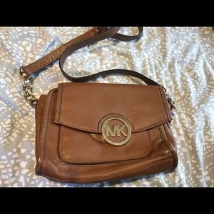 Michael Kors brown leather purse